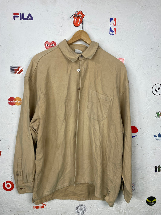 Vintage Khaki Button up Shirt